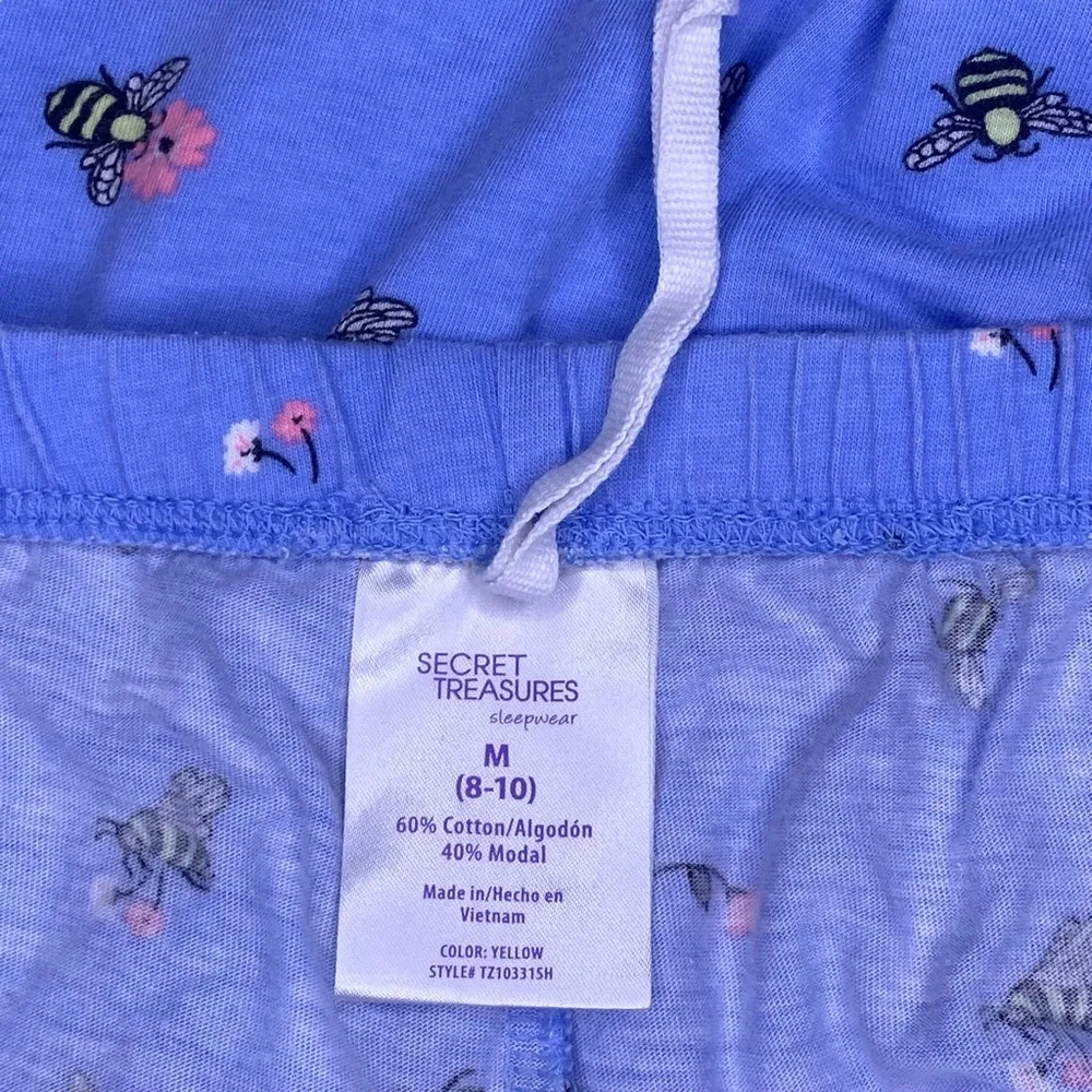 Secret Treasures Pajama Set Capri Pants Bee Kind S/M - Image 5