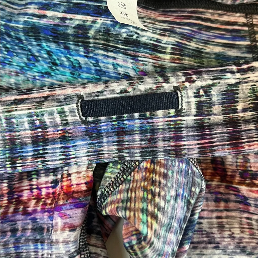 Lululemon  Wunder Train Legging Digital Oasis White Multi Size 10 - Image 5