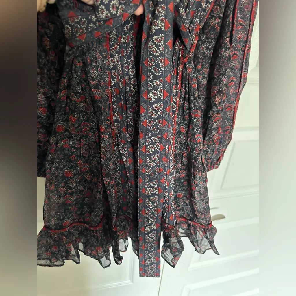 Ulla Johnson Eleni‎ Floral Silk Minidress in Twilight - Image 12