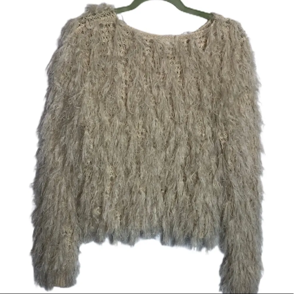 Missguided beige fuzzy pullover sweater - Image 2