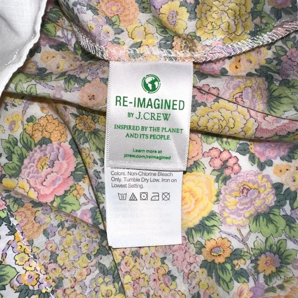 J.Crew Liberty Fabric Puff Sleeve Shirtdress in Liberty Elysian Day Floral SP - Image 5