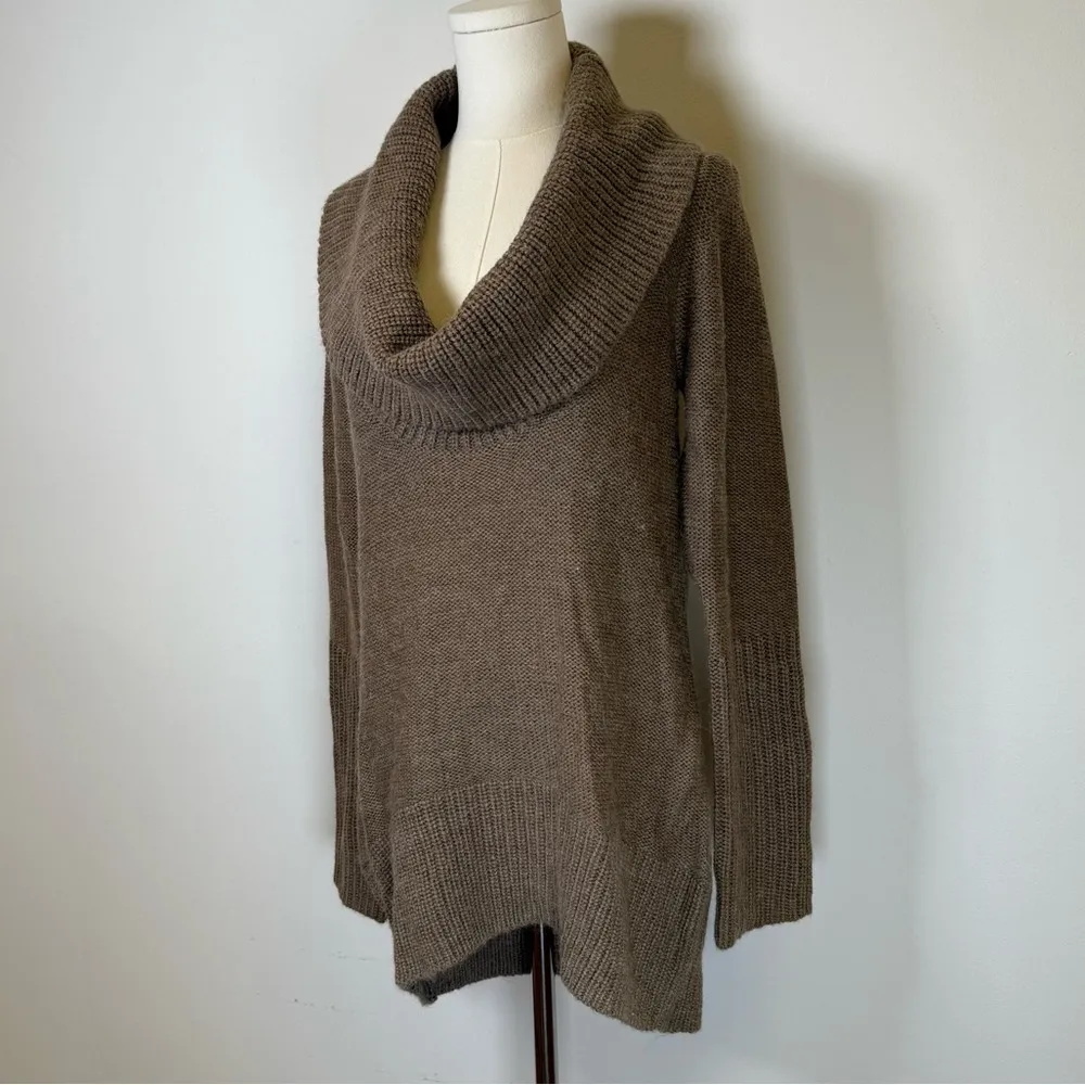 Oasis Cowl Neck Tunic Sweater Oversized Brown Alpaca Blend Women’s Size US 8-10 - Image 3