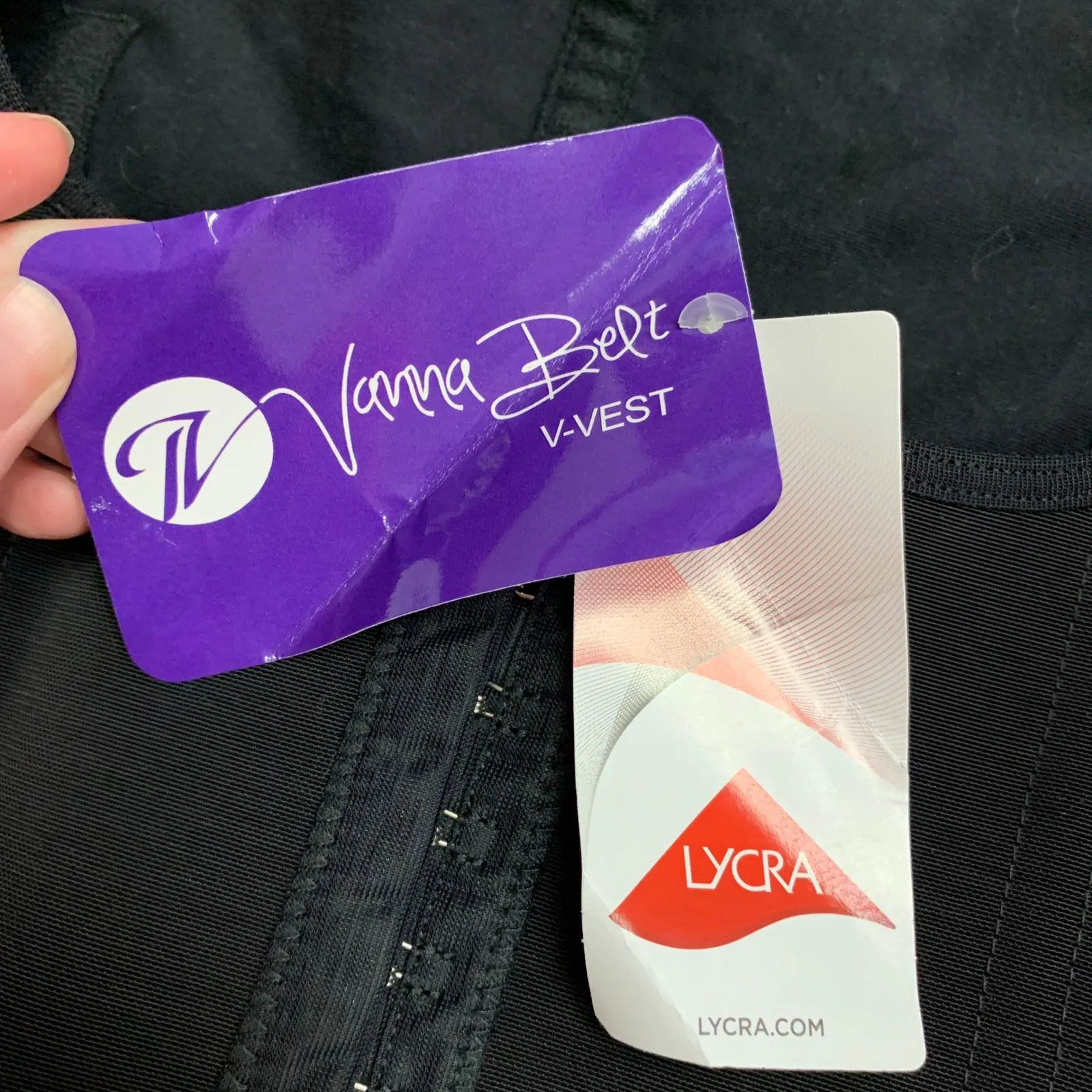 Vanna Belt V Vest Shapewear Tank Top Compression Bodysuit Black Women Size L NWT Size L - Image 5