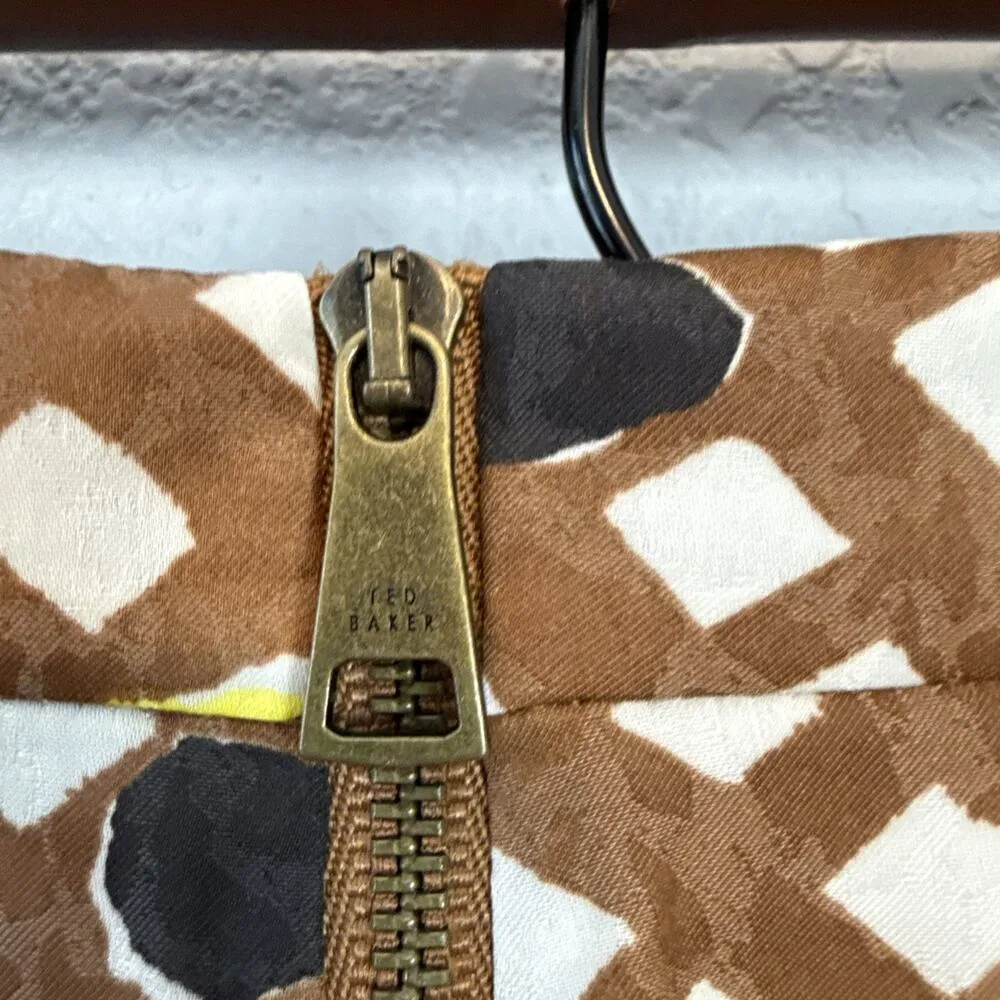 Ted Baker Yaniss Graphic Print Dropped Waist Pleated Maxi Skirt Size 5 XL US 12 - Image 5