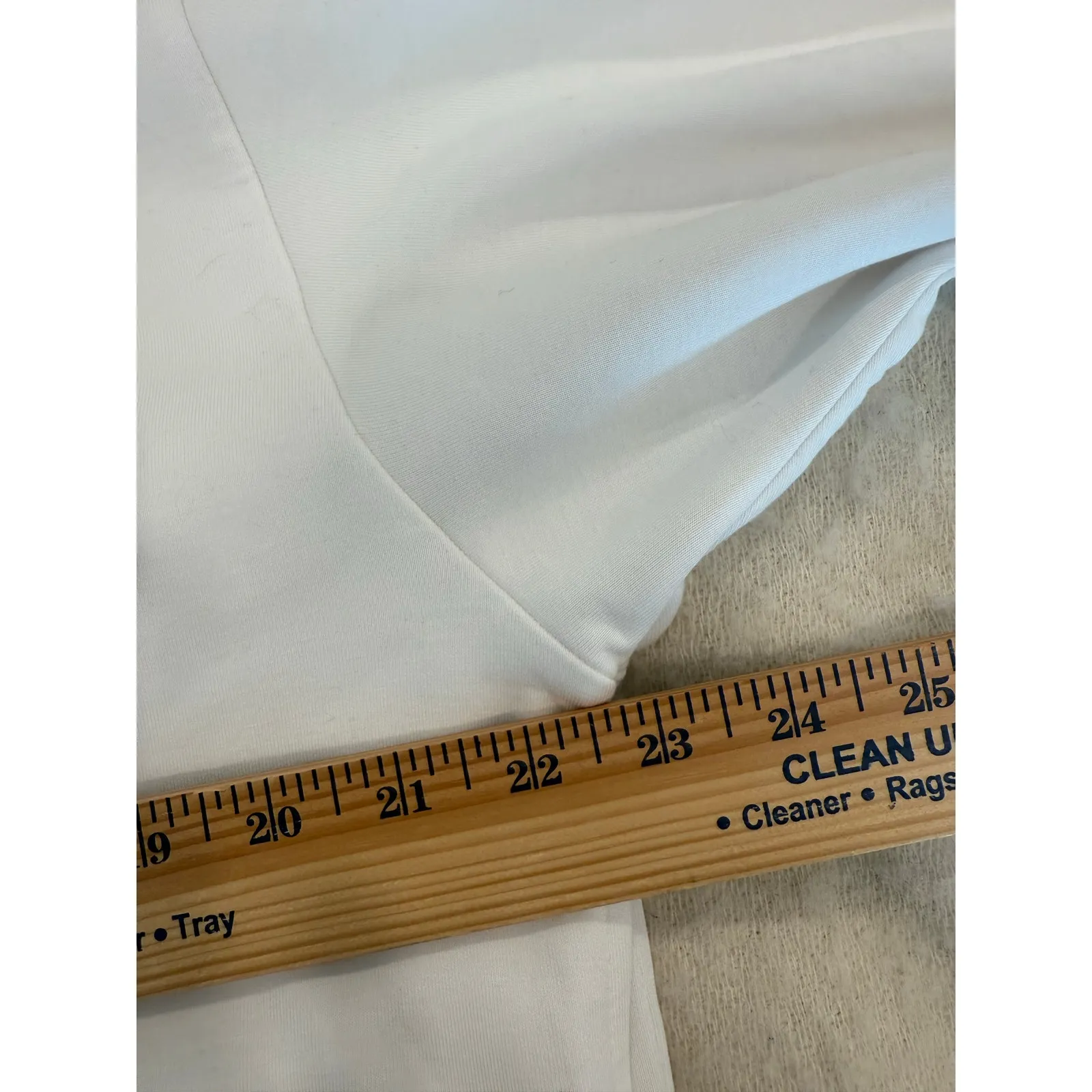 Varley Pelham Zip-Through Sweatshirt Womens XL White Viscose DoubleSoft Jacket - Image 9