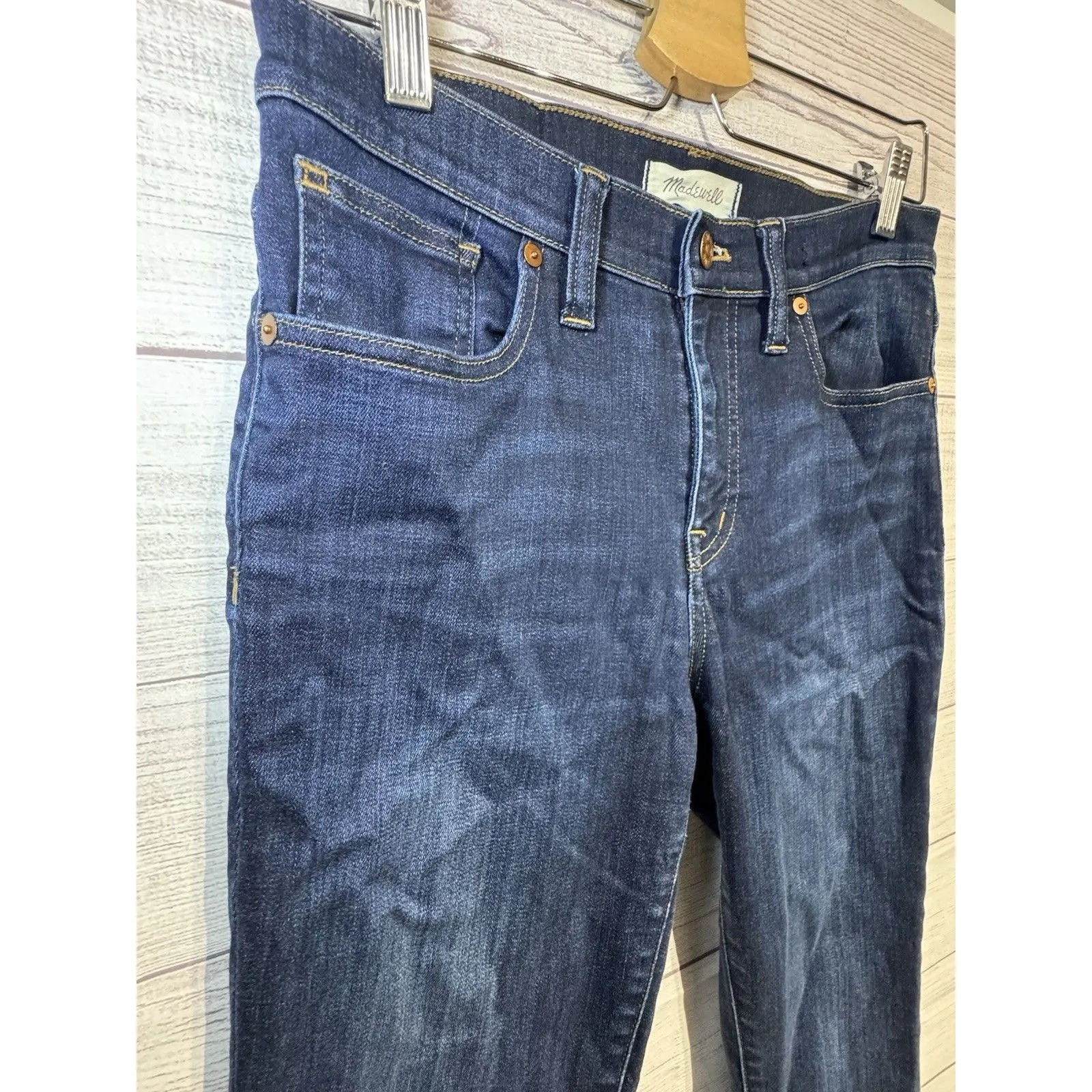 Madewell Womens Size 28 9" High-Rise Skinny Denim Jeans Stretch Soft Comfortable - Image 4