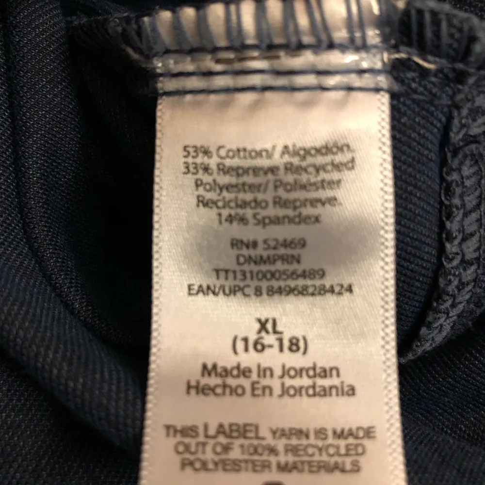 TIME & TRU Womens Blue With Print Distressed Jeggings Size XL 16-18 Pull On New - Image 7