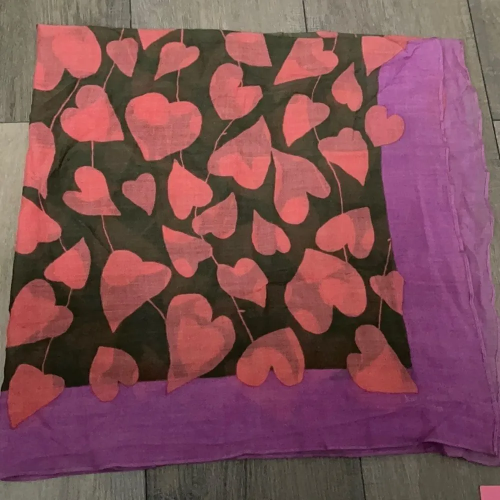 Kate Spade Wool Scarf Hearts - Image 4