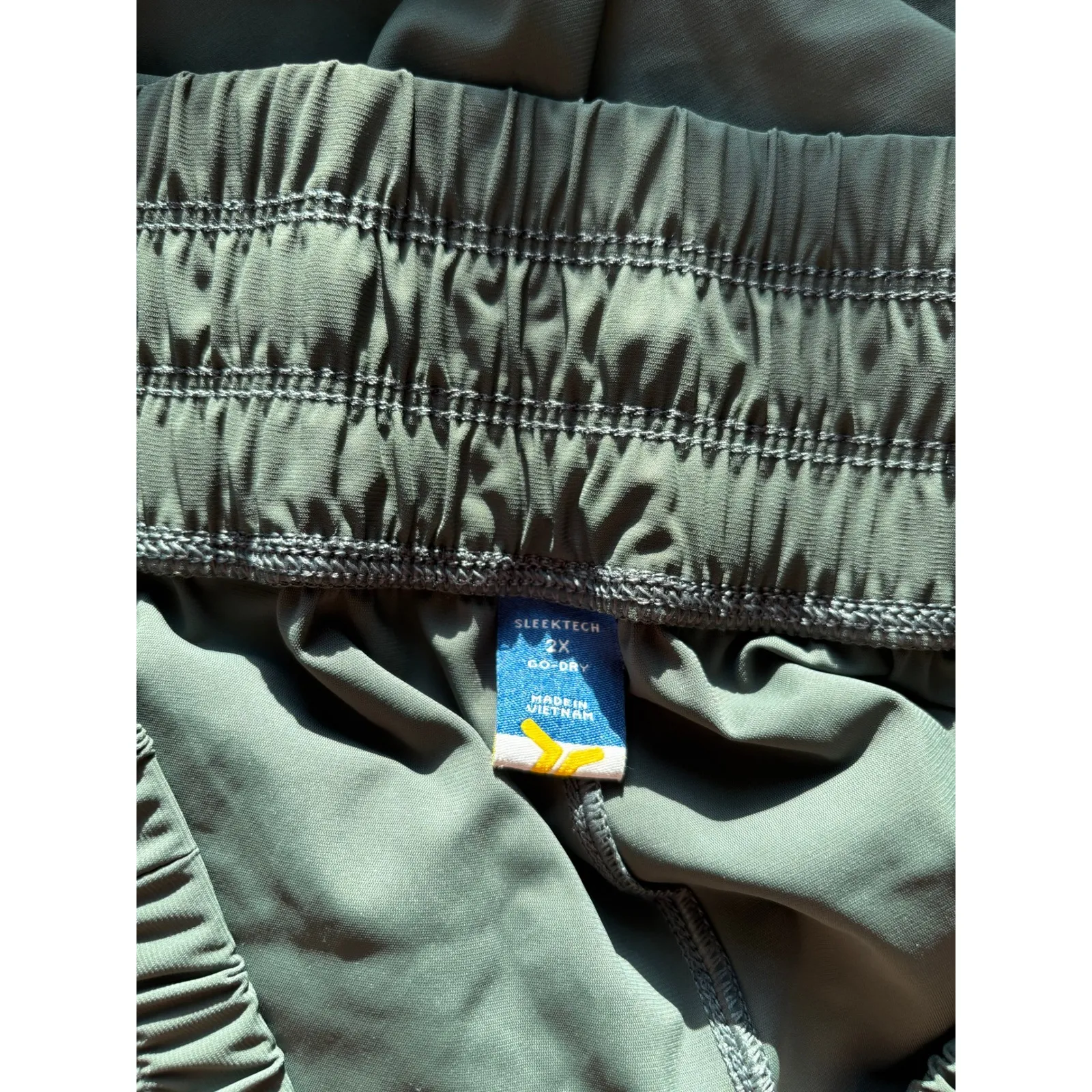 Old Navy Pants Womens‎ 2XL Green Wide Leg Cargo Pocket Travel Active Outdoor - Image 4