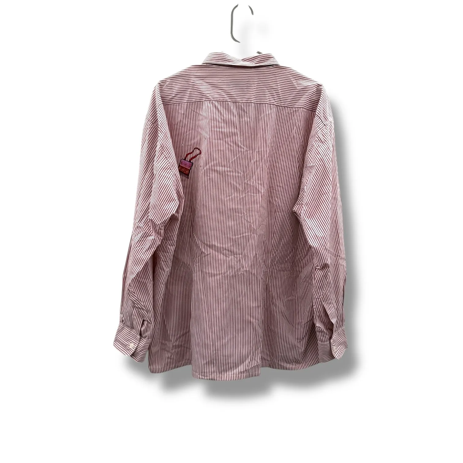 Mili Designs Vintage Western Shirt Size 2X Red Stripe Embroidered Boots - Image 3