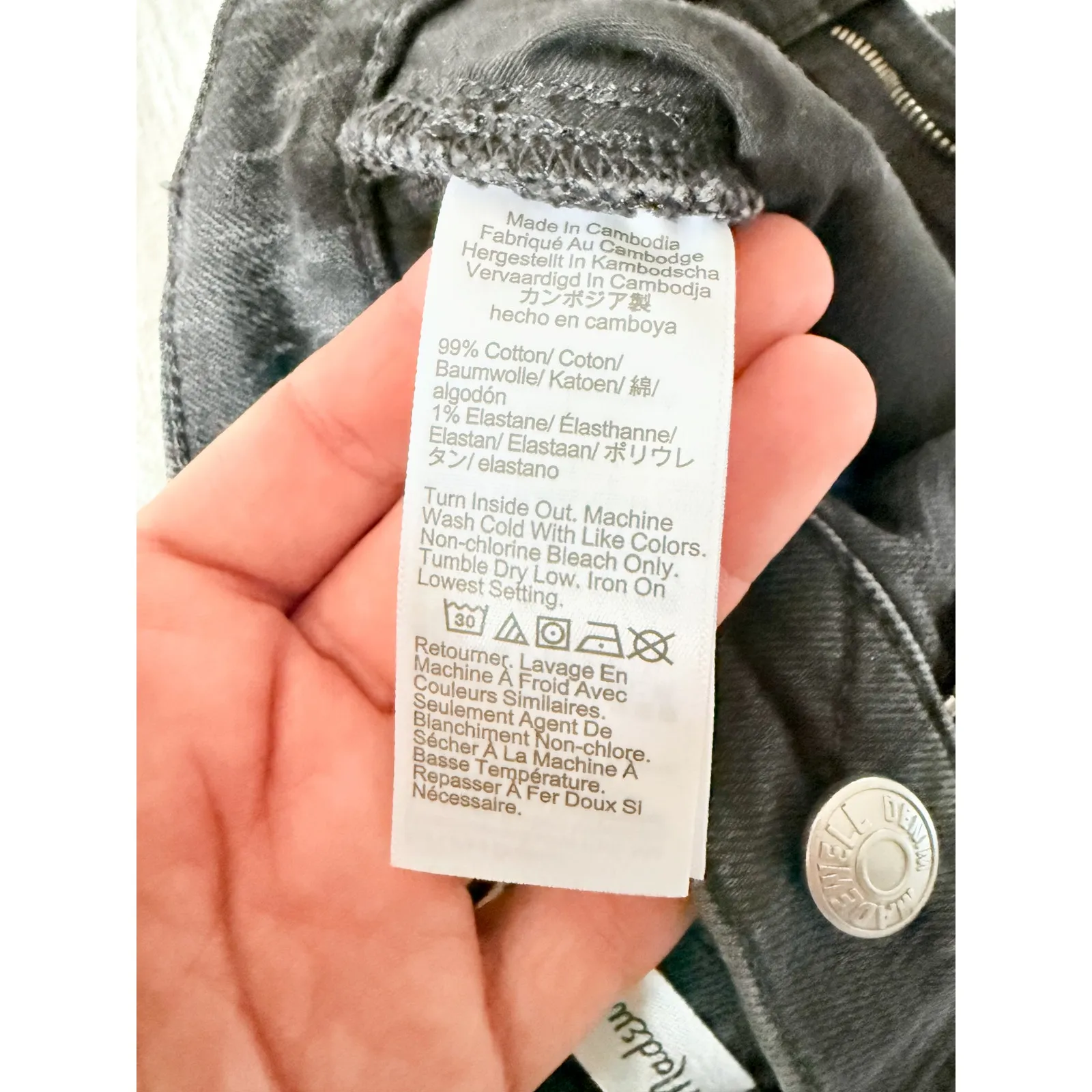 Madewell | NWT The Perfect Vintage Mid-Length Jean Short Catalani Wash | Sz 23 - Image 10