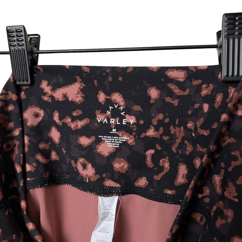 varley luna high rise 25" animal leopart print leggings red textured animal - Image 8