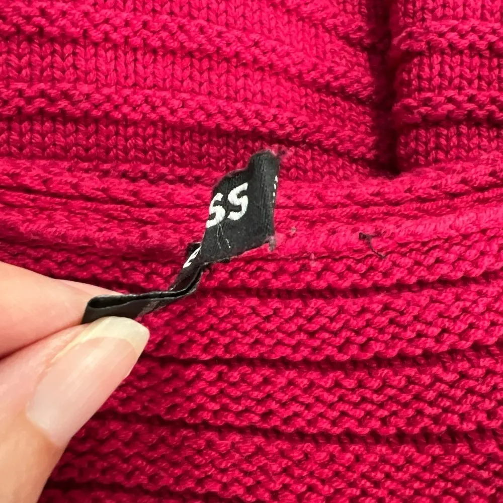 Express Fuchsia Cable Knit Dolman Sleeve Pullover‎ Sweater - Image 7