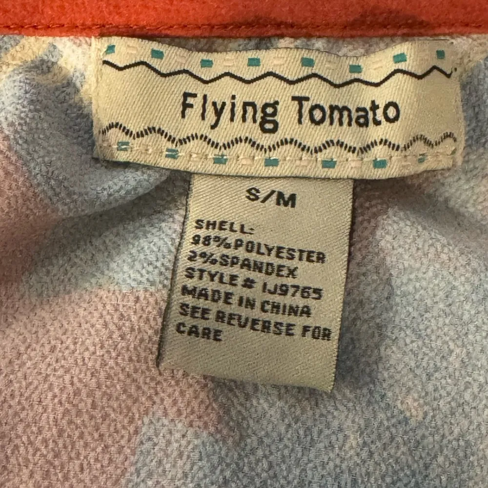 Flying Tomato Kimono Beach Wear Bright Red Flowers Long Robe S/M Rayon - Image 5