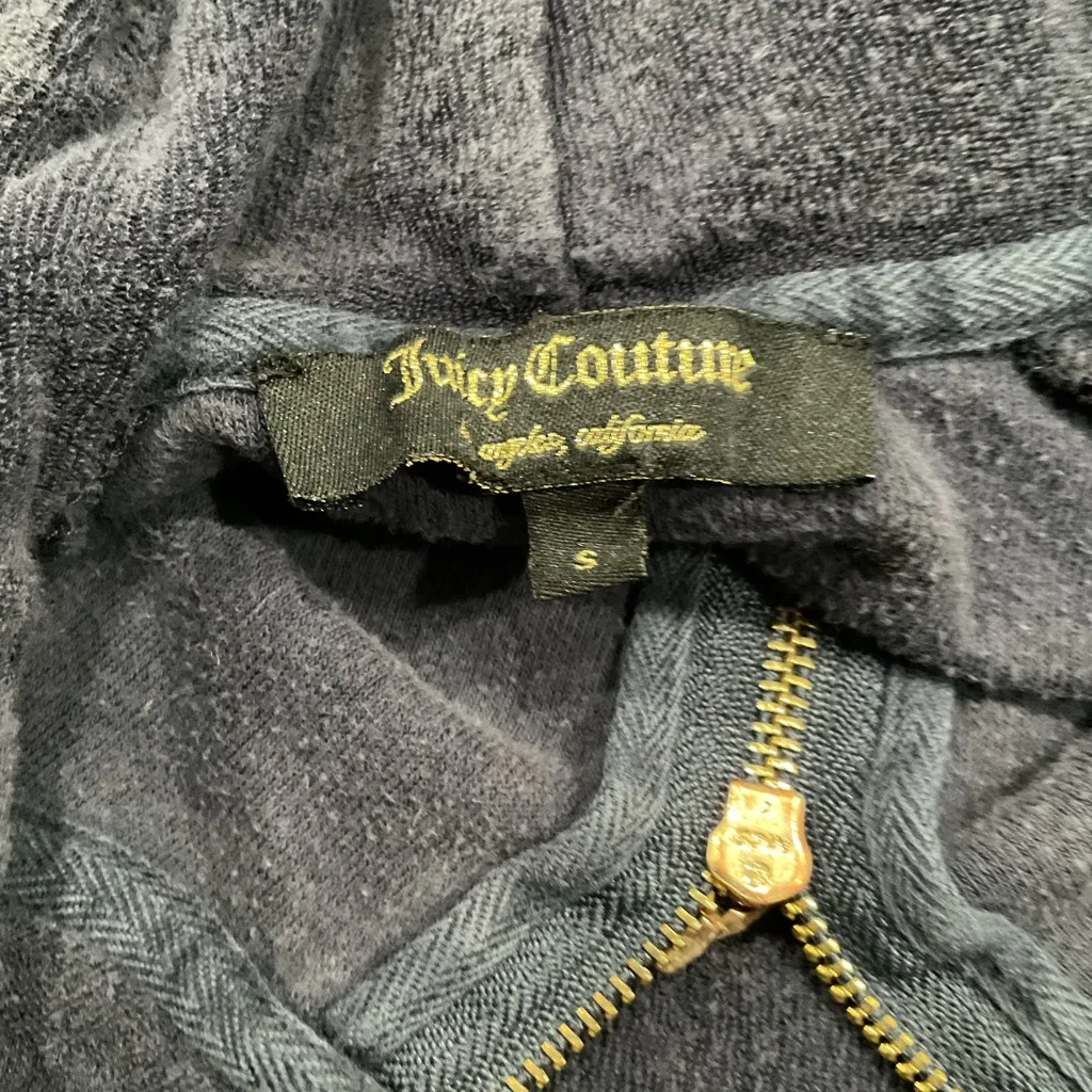 Y2K JUICY COUTURE TERRY TOWEL HOODIE JACKET - Image 7