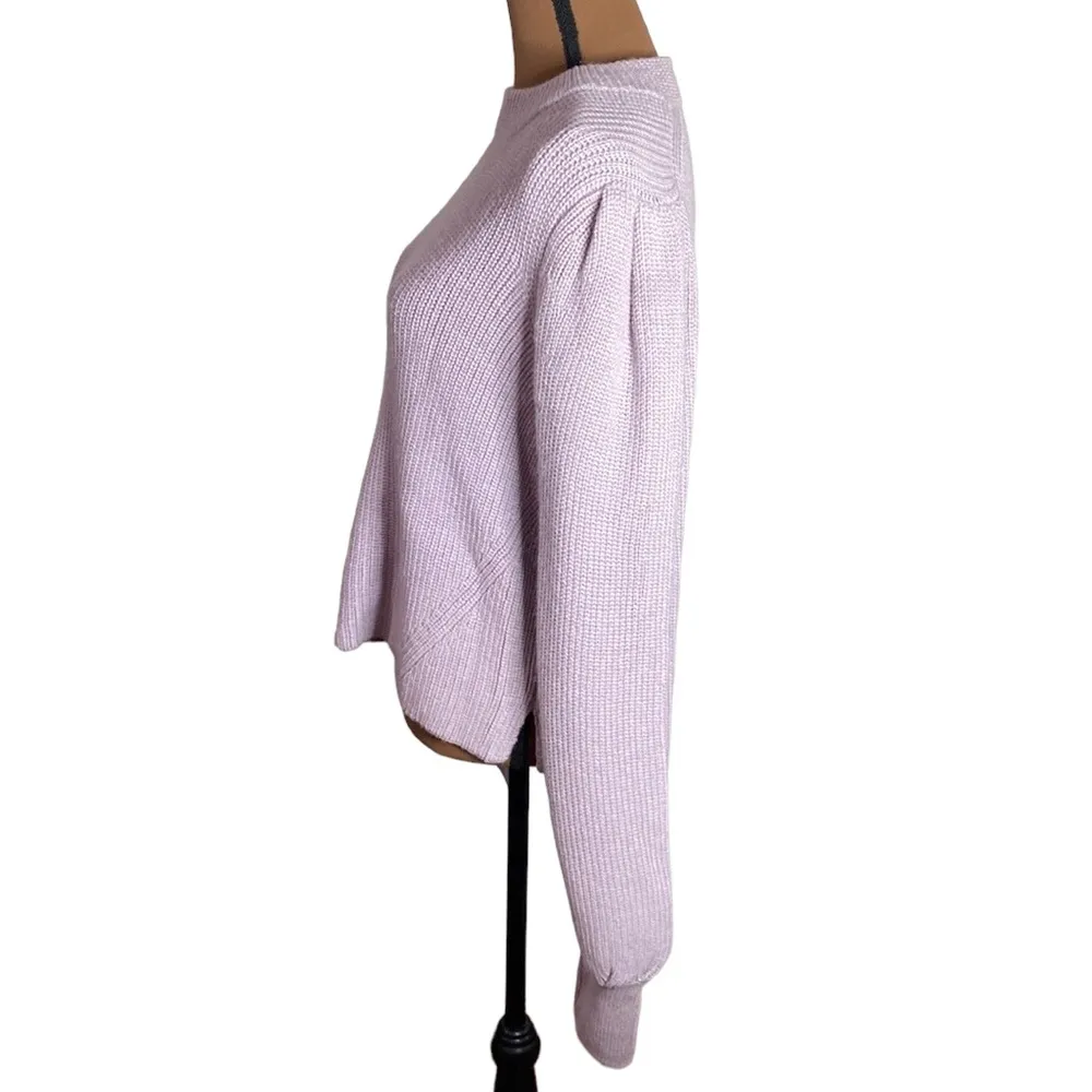 Eleven Six Mia lilac baby alpaca puff sleeve sweater size M Purple Size M - Image 6