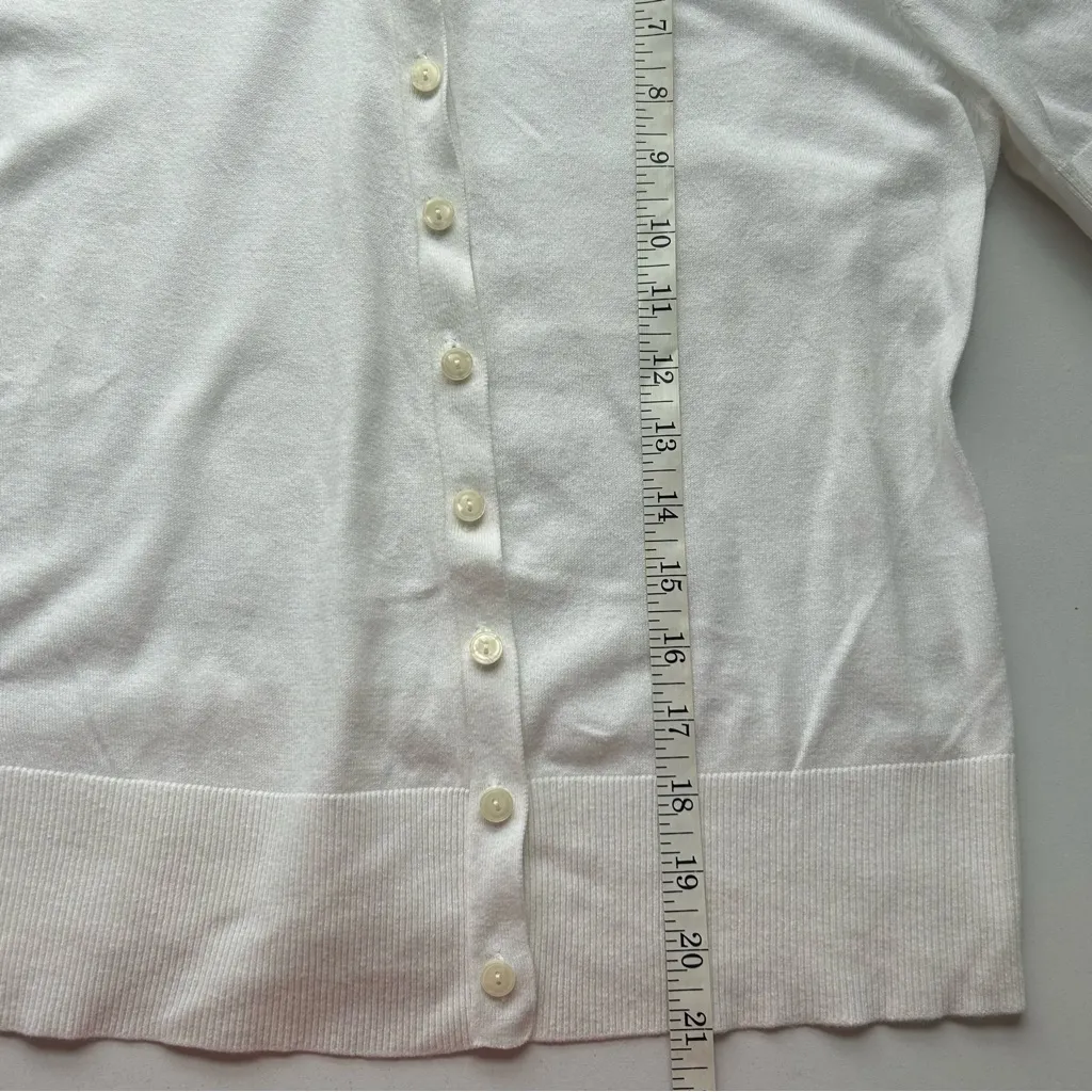 LOFT Cream Button-Down Shirt - Image 7