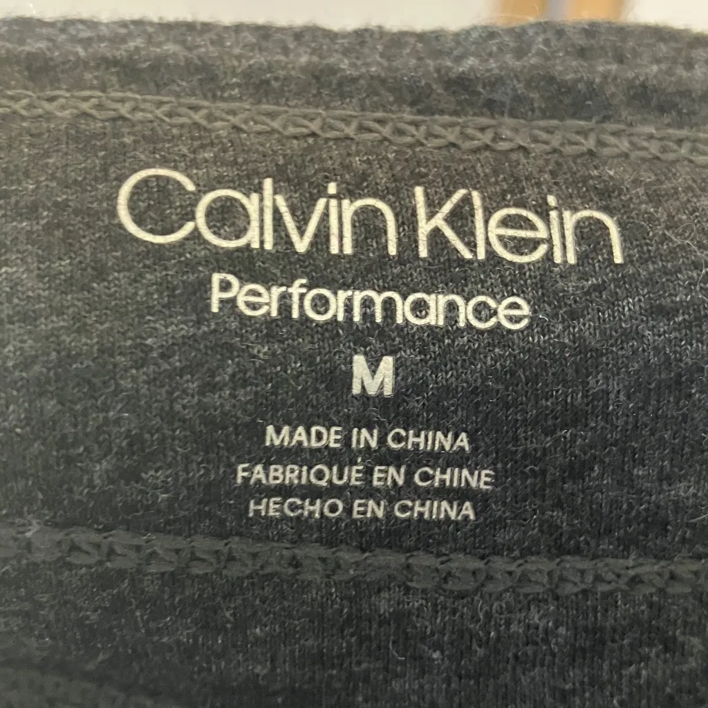 Calvin Klein Performance Charcoal Gray sweats medium - Image 2