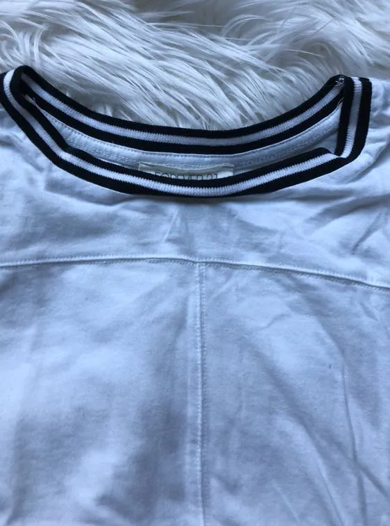 Color Block Trim Crop Top - Image 2