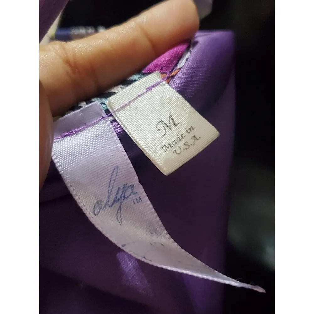 Alya Women's Multicolor Polyester Scoop Neck Sleeveless Long Maxi Dress Size M - Image 8