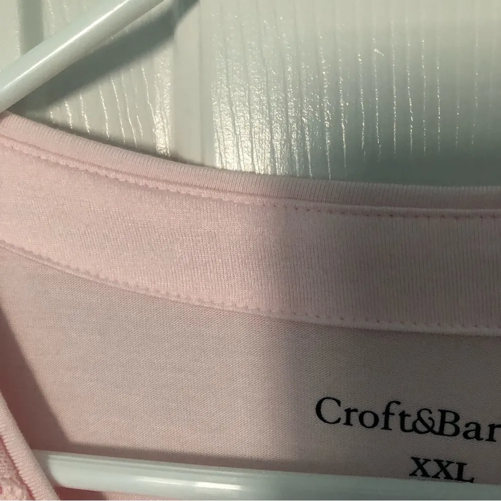 Short Sleeve Lacy Top Pink Size XXL - Image 6