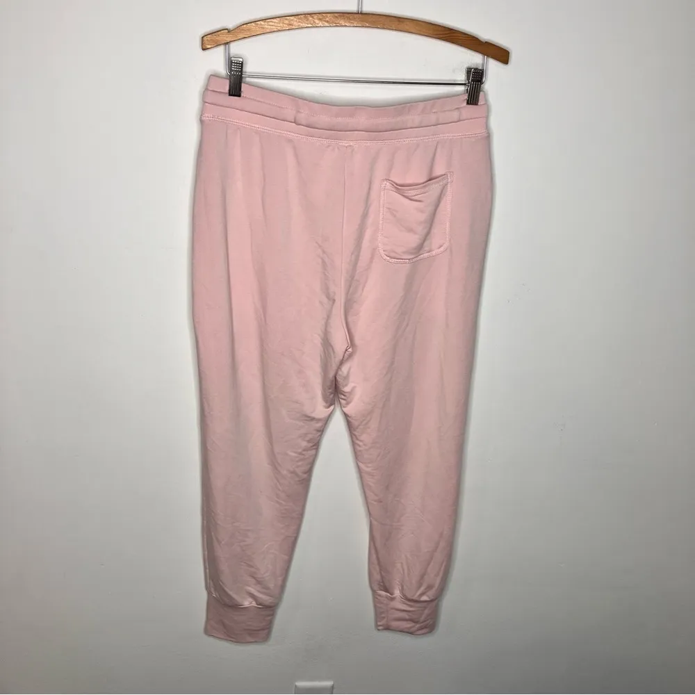 Fabletics  Luxe Terry Jogger‎ light pink super soft joggers size large - Image 9