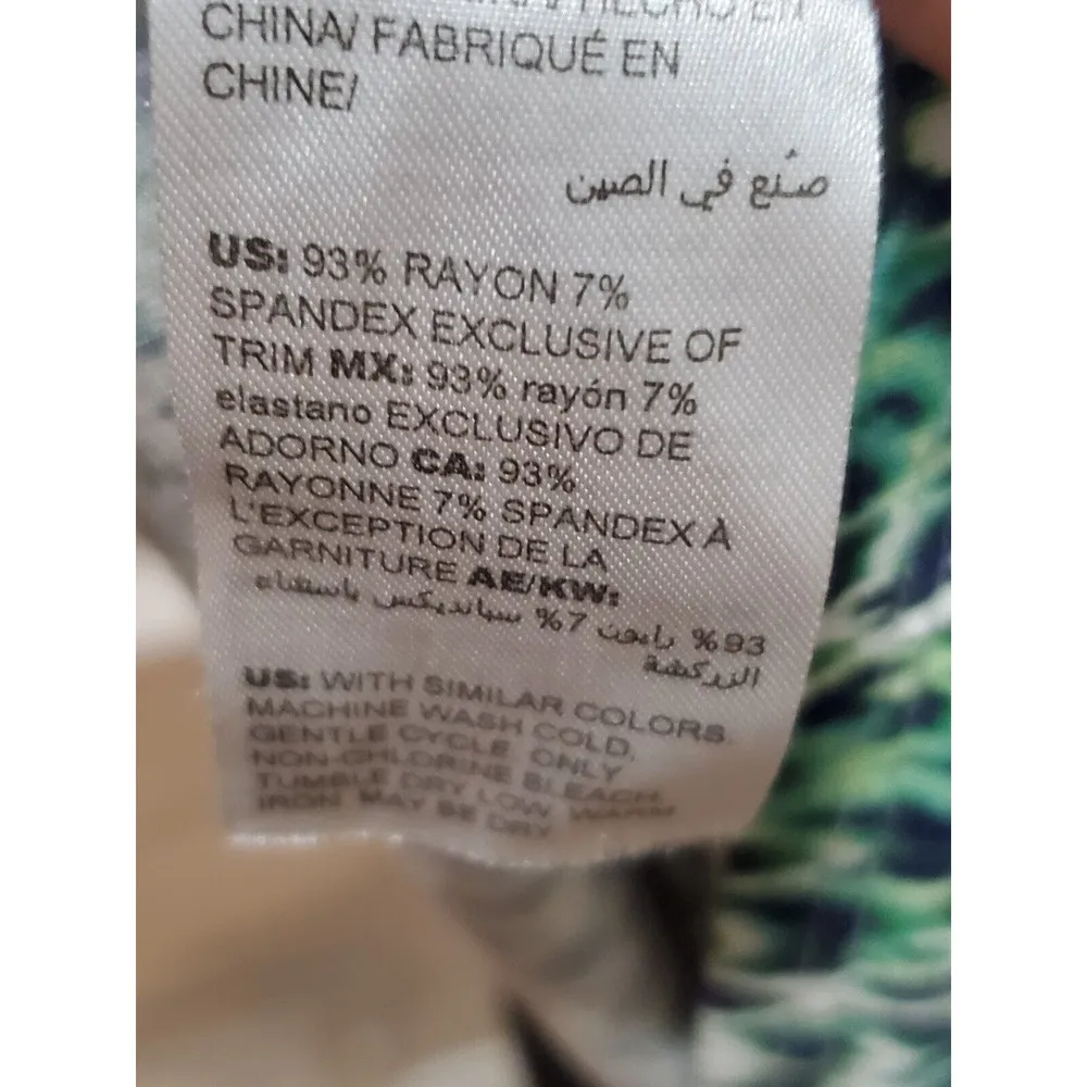 Soma Women's Multicolor Rayon Scoop Neck Sleeveless Casual Top Blouse Size XL - Image 8