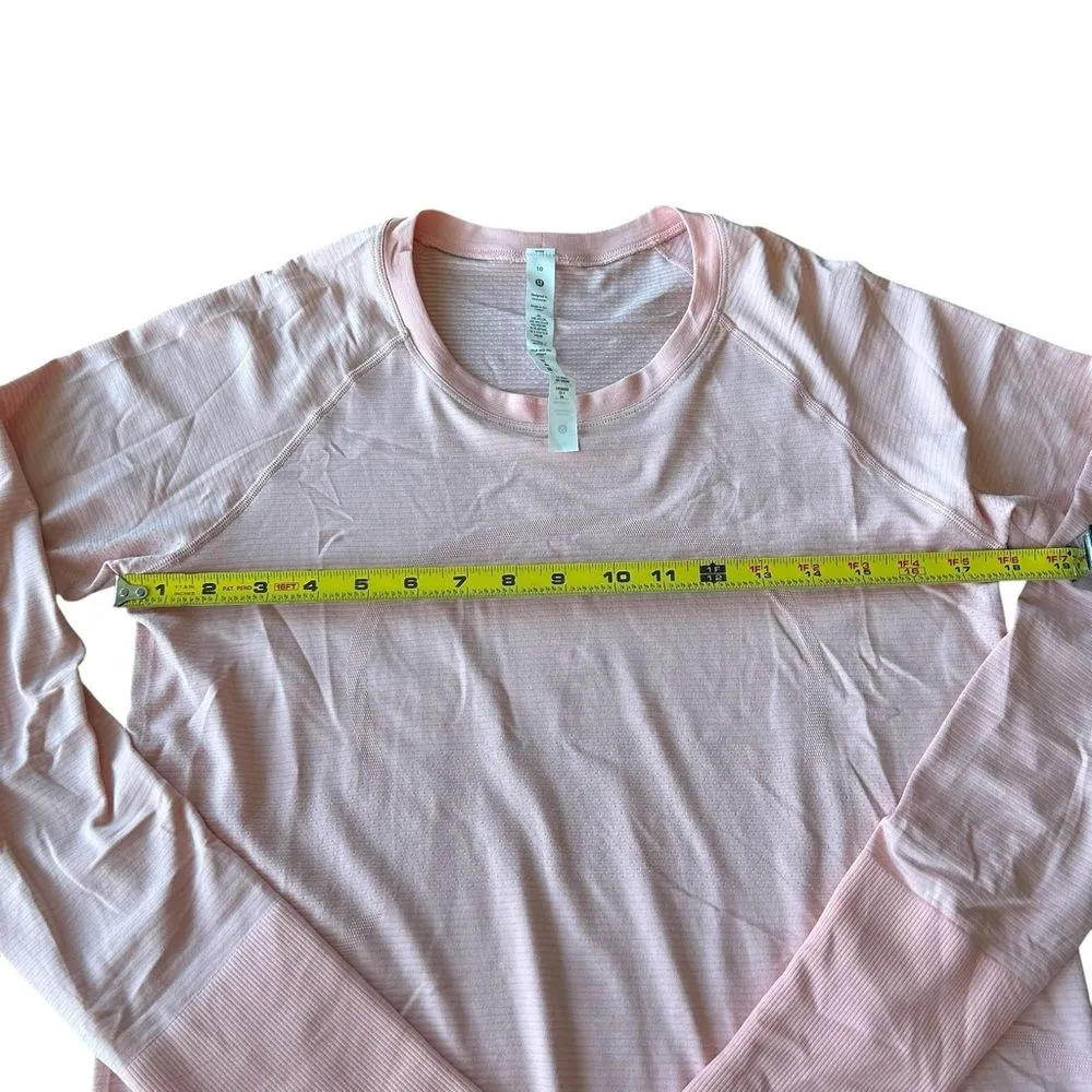 Lululemon Women’s‎ 10 Swiftly Tech Long Sleeve Shirt 2.0
Dew Pink Hip Length New - Image 8