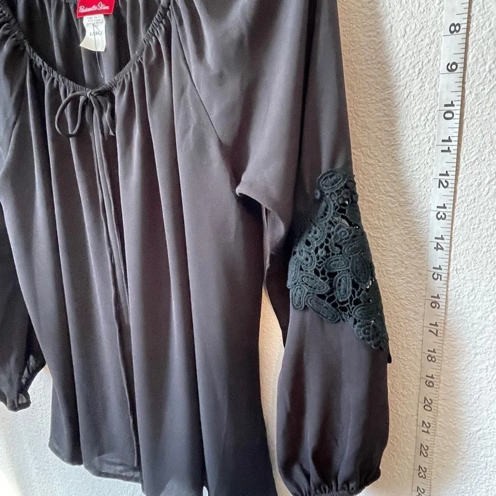 Panhandle Slim Blouse Black Size L - Image 4