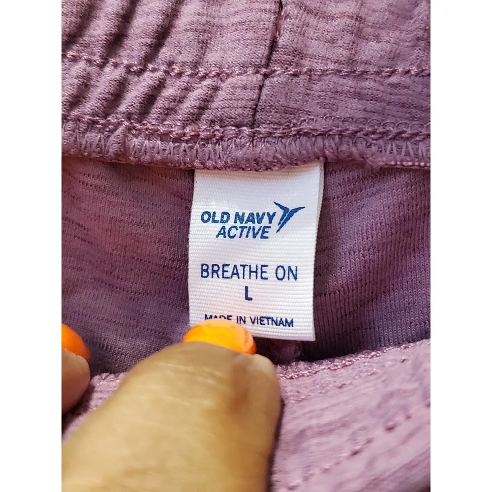 Old Navy  Active Women's Purple Polyester Pull On Mid Rise Jogger Pant Size Large - Image 6