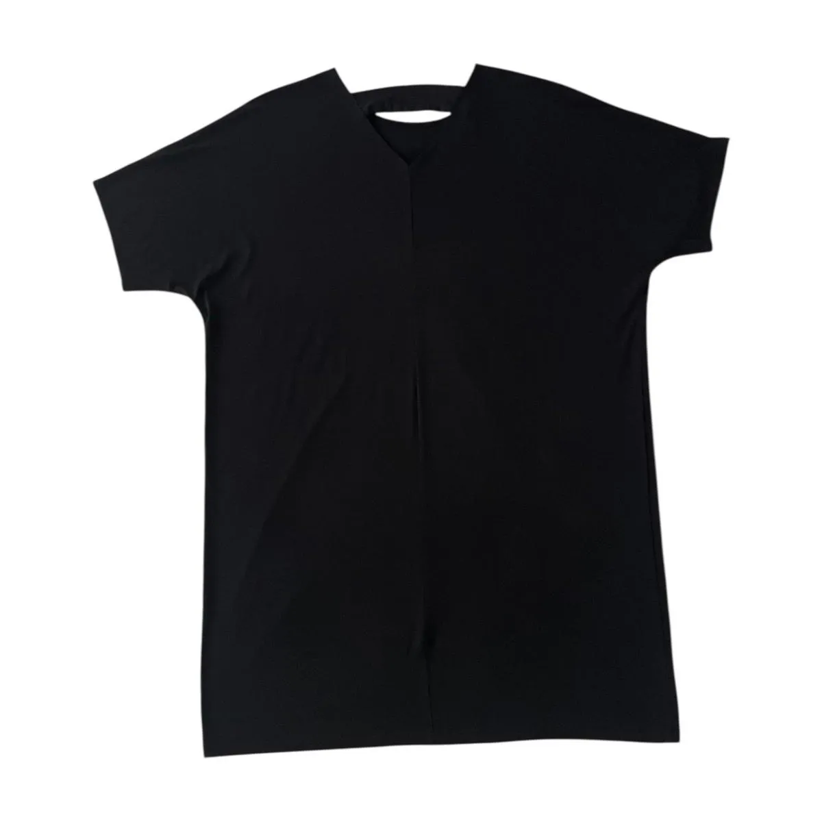 Clara Sun Woo Shirt Dress Triangle Cut Out Black Women's Size 1X - Image 3