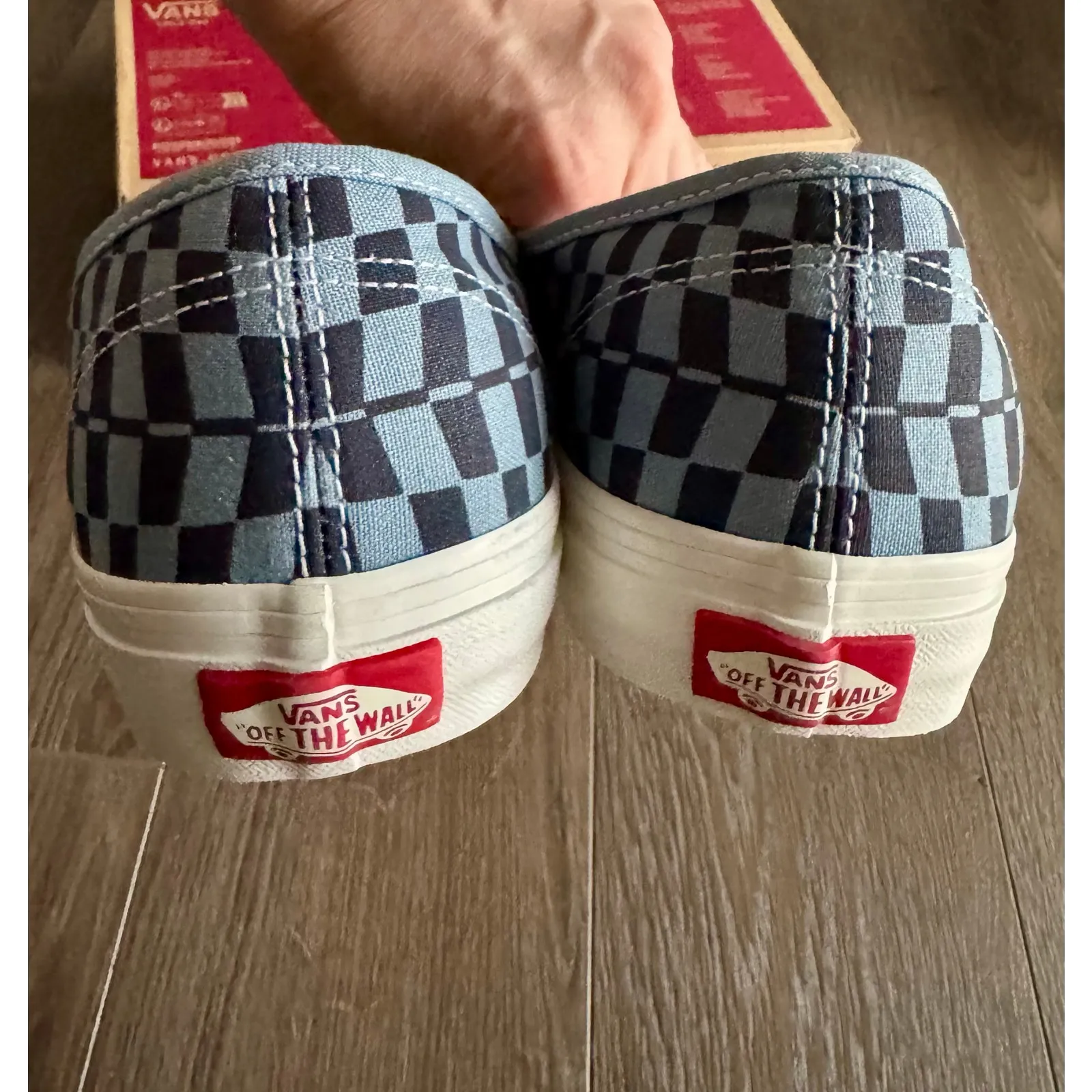 Vans Warp Check Authentic Skate Sneakers Shoes blue mens 9.5 / womens 11 - Image 8