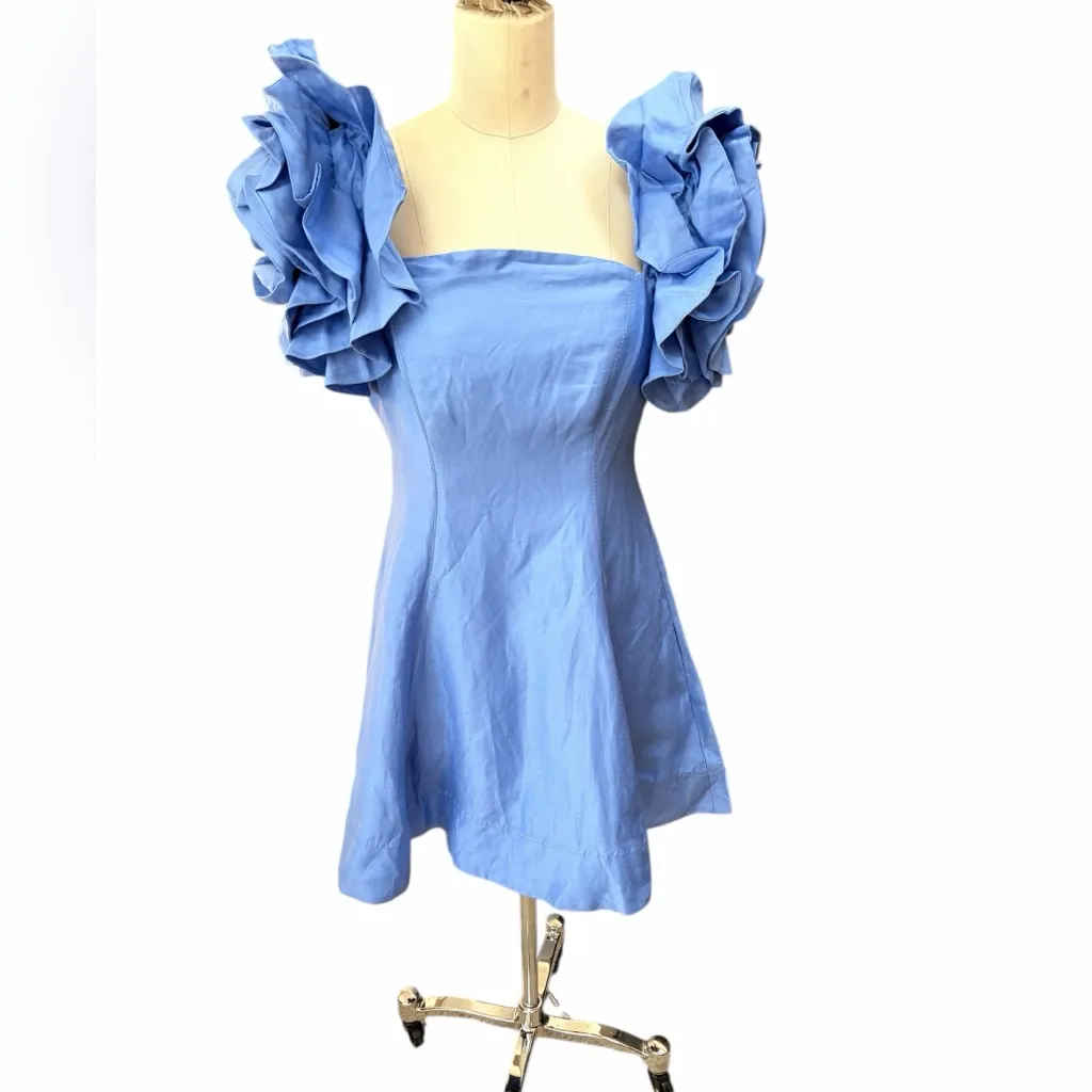 AJE. TWYLA MINI DRESS Blue size 10 - Image 4