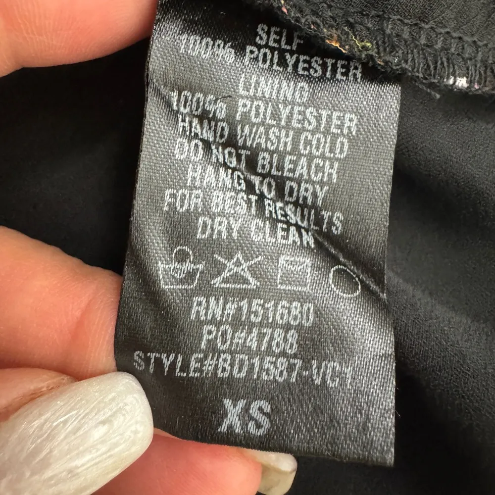 Storia Enchanted Black Floral Long Sleeve Dress Size XS. F36 - Image 15