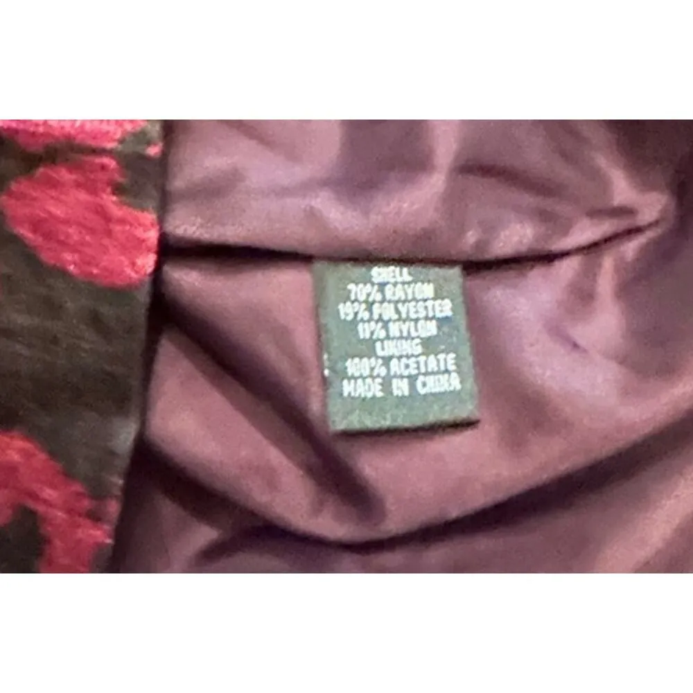 Adrianna Papell Women's Red Rosette Lined Sleeveless Sheath Dress Petite Size 4P - Image 7