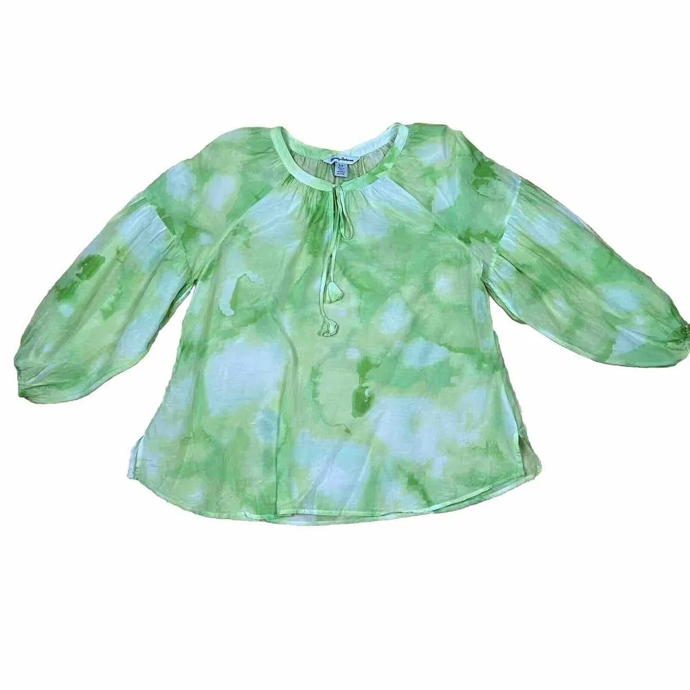 Tommy‎ Bahama Sheer Light Weight Tie Died Shirt Size Small - Image 2