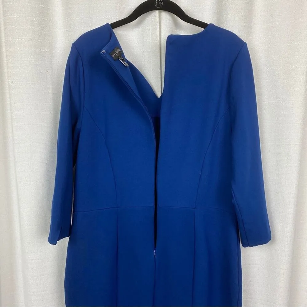 Long Tall Sally Blue Ponte Knit Sheath Dress Sz.14 - Image 10