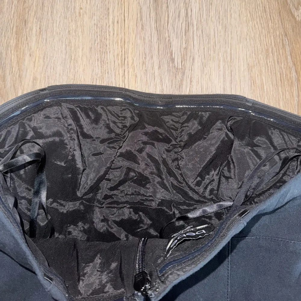 Bebe Vintage Y2K Navy Blue Strapless Lace Up Peplum Mini Dress - Size 4 - Image 5