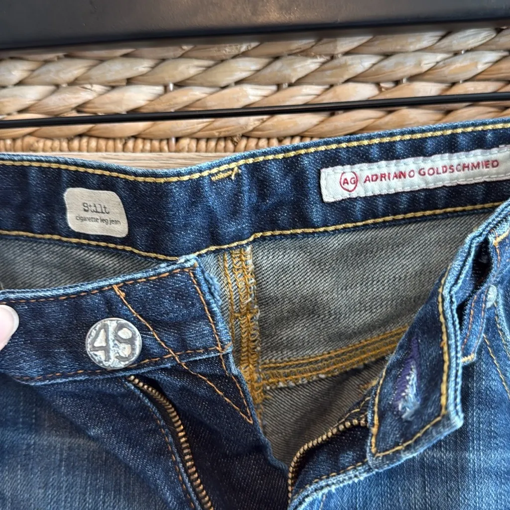 AG Adriano Goldschmied "The Stilt" Mid-Rise Cigarette Leg Jeans, 30R - Image 7