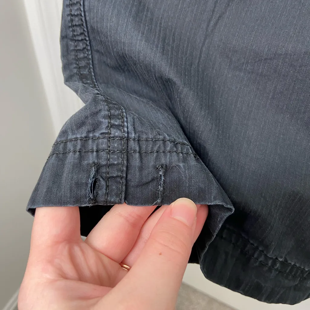 Calvin Klein women’s black drawstring waist deep pockets‎ cargo pants size 12 - Image 4