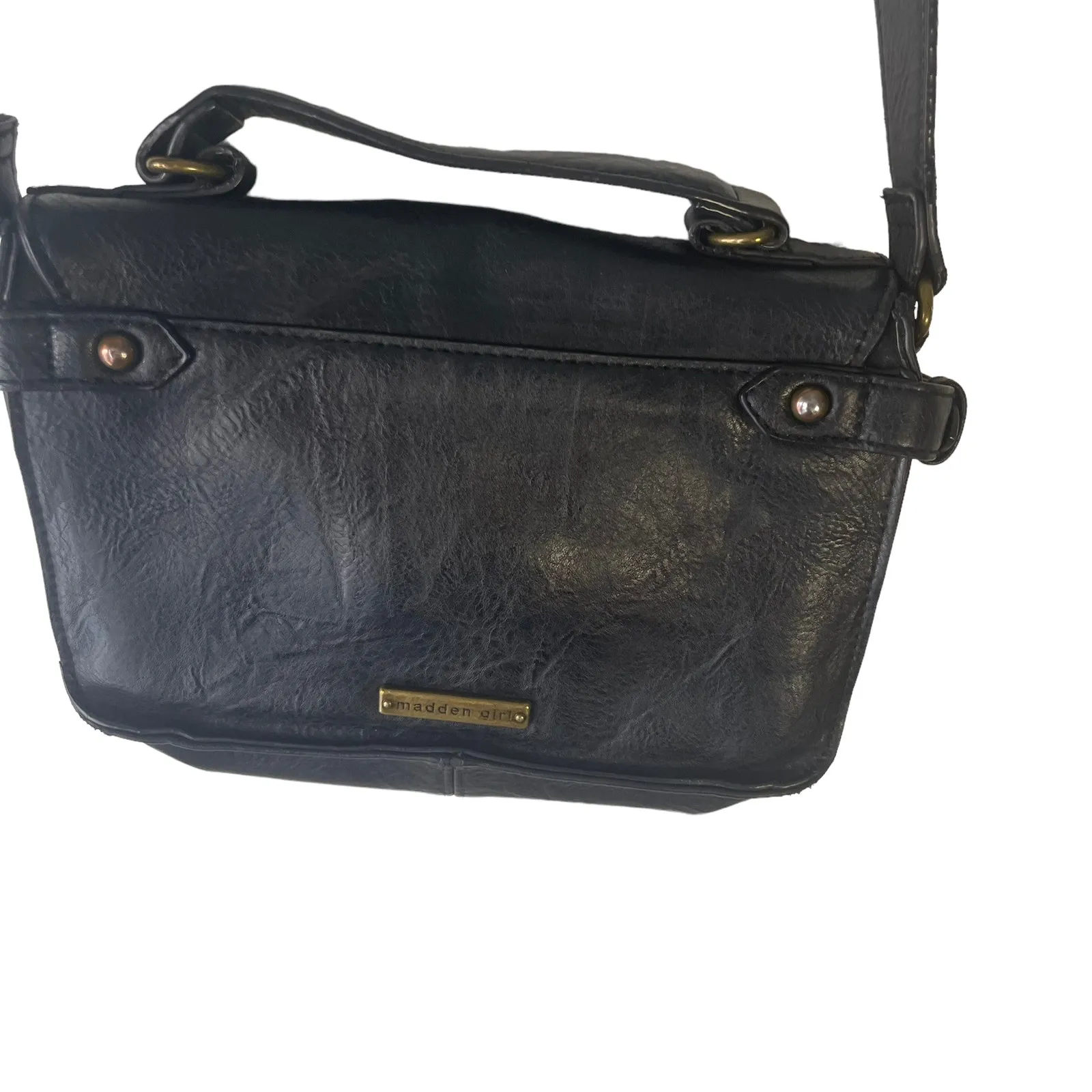Steve‎ Madden Black Leather Crossbody Purse - Image 3