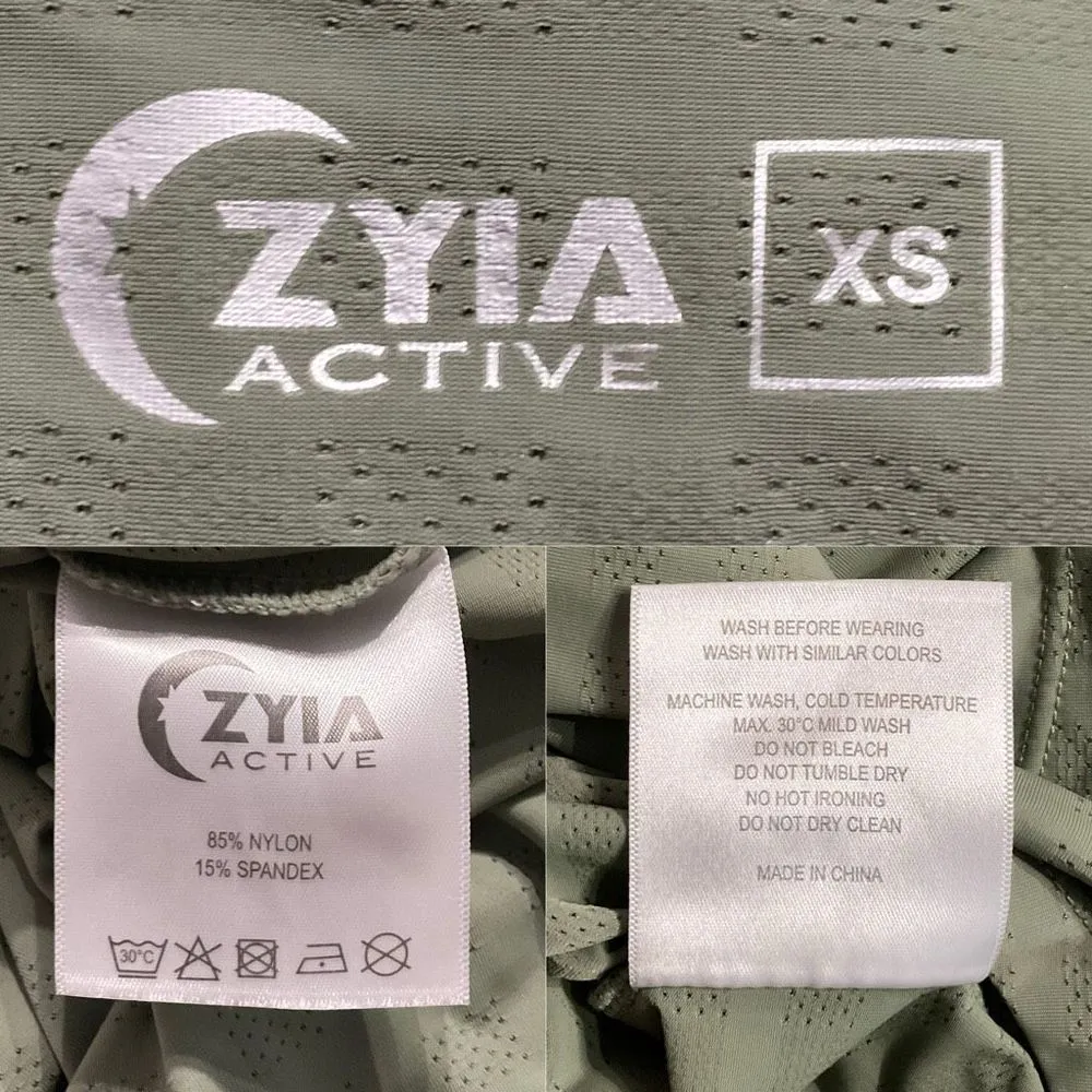 Zyia Sage Green Box Swoop Short Sleeve T Top XS - Image 4