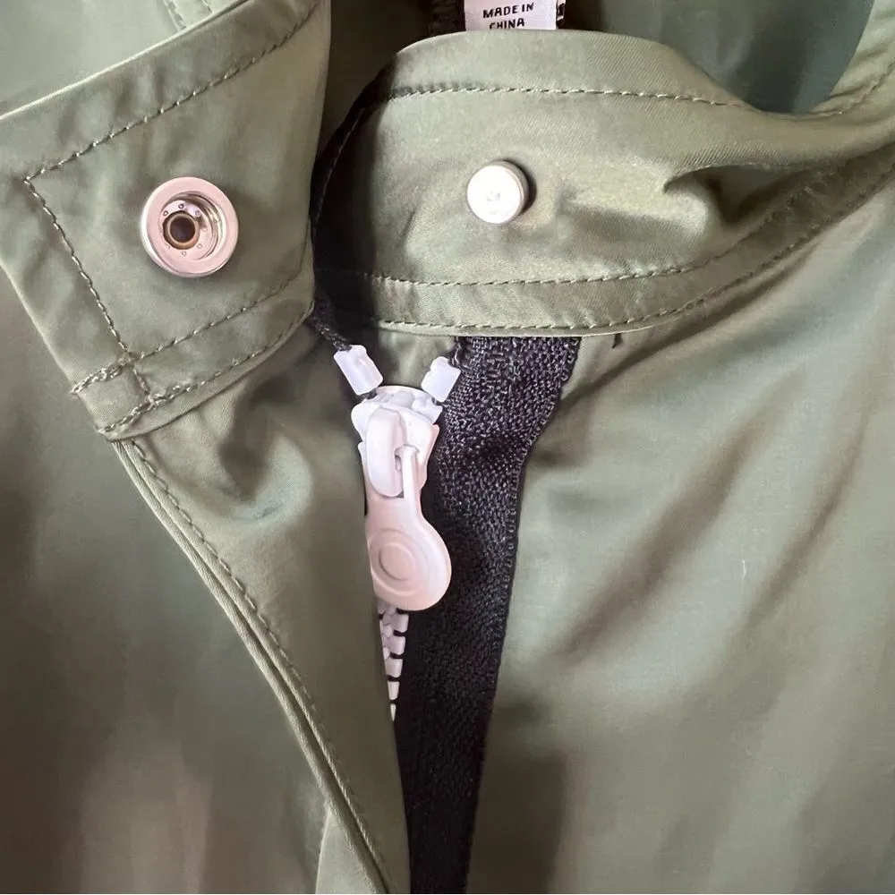 HUNTER for Target Womens Satin Utility Romper in Olive Green - Image 2