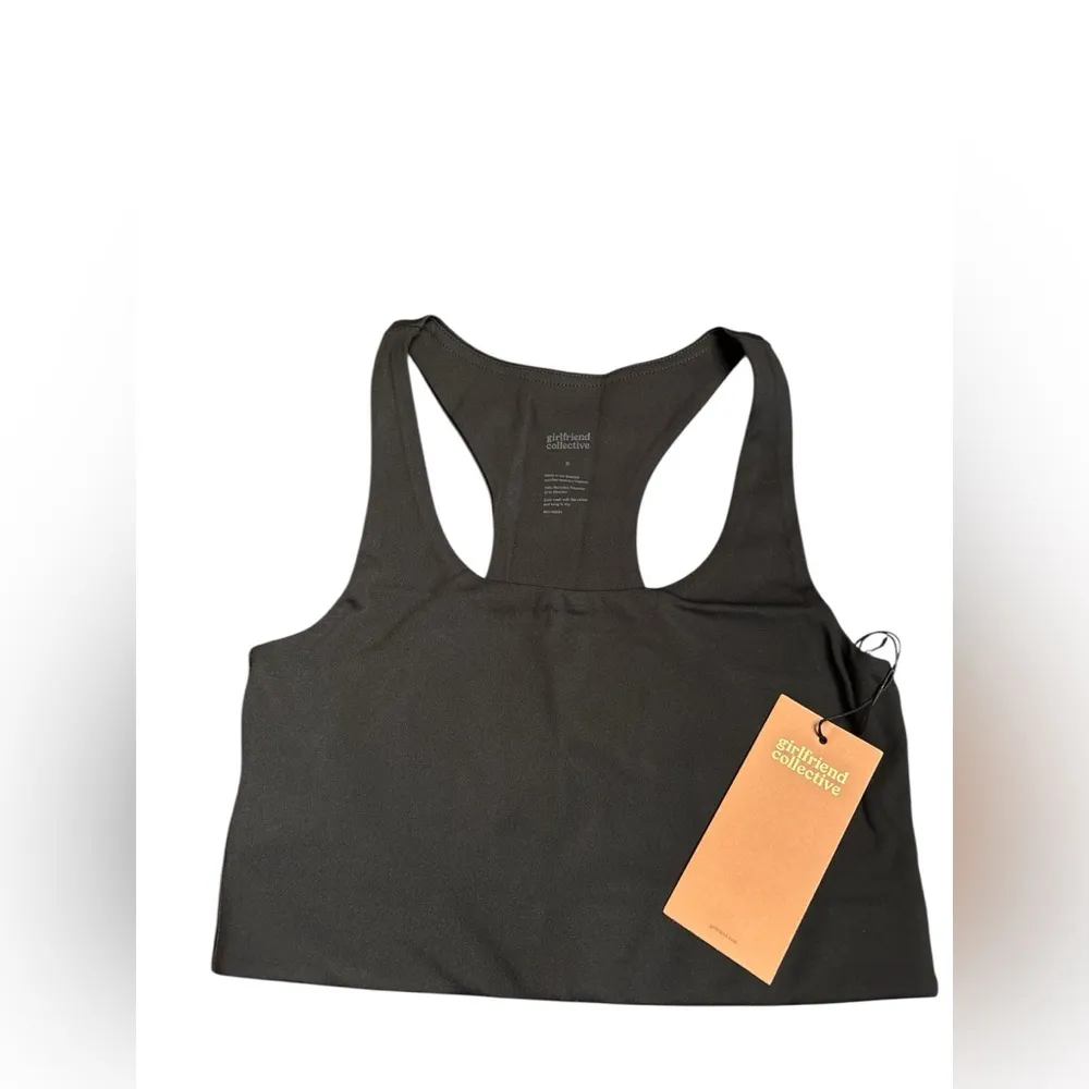 Girlfriend Collective Paloma Racerback Bra black Size S NWT - Image 3