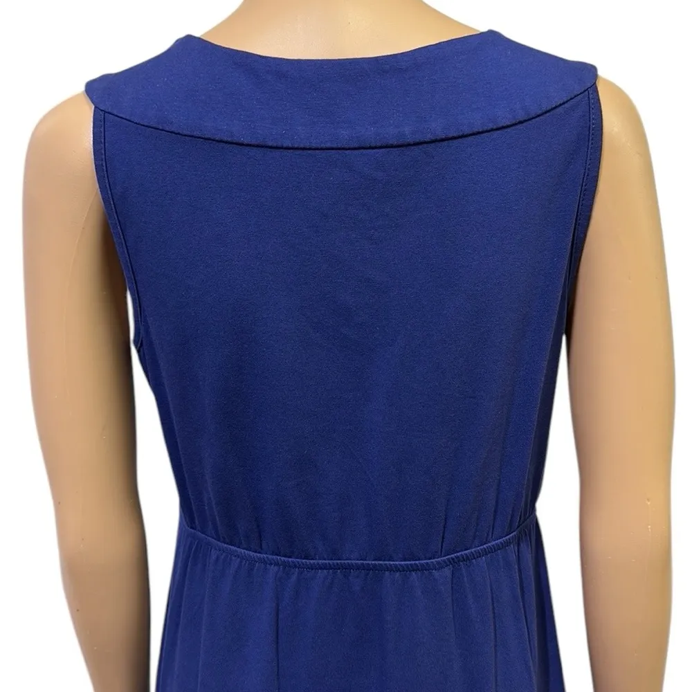 D&Co Denim Co Blue Sleeveless Keyhole Embellished Casual Maxi Dress Womens XS - Image 7