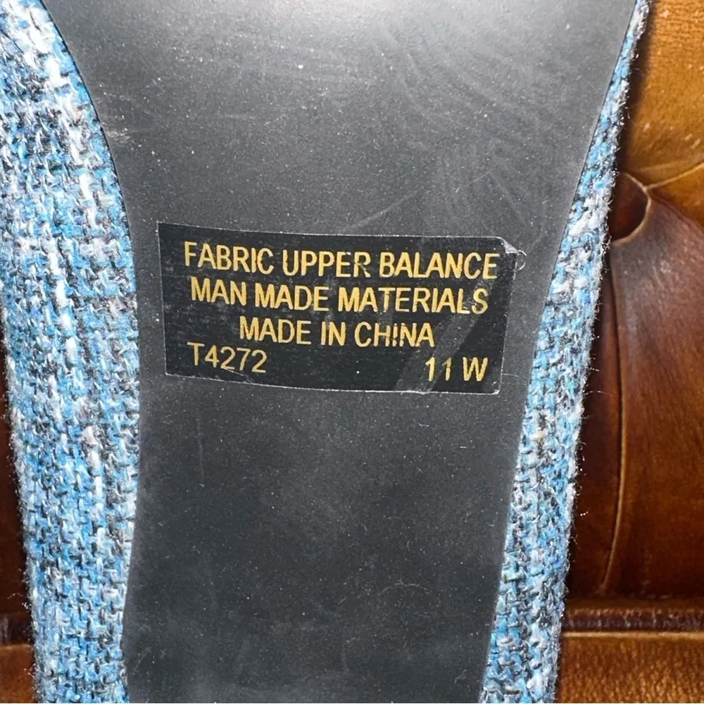 EY Boutique Women's Court Shoes with Bow Light Blue Size 11W - Image 11