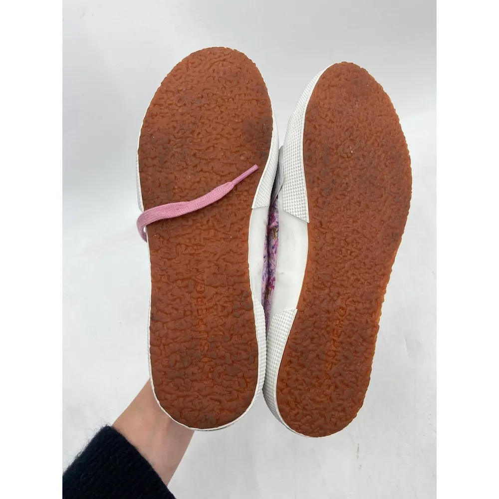 Superga x LoveShackFancy Pink Floral Print Low Top Lace Up Sneakers Size 7.5 NWT - Image 6