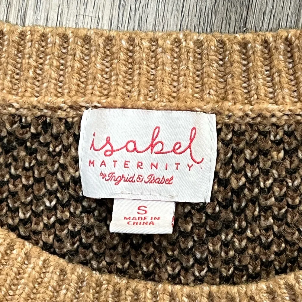 Women's Size Small Ingrid & Isabel Maternity Animal Leopard Pullover Sweater - Image 3