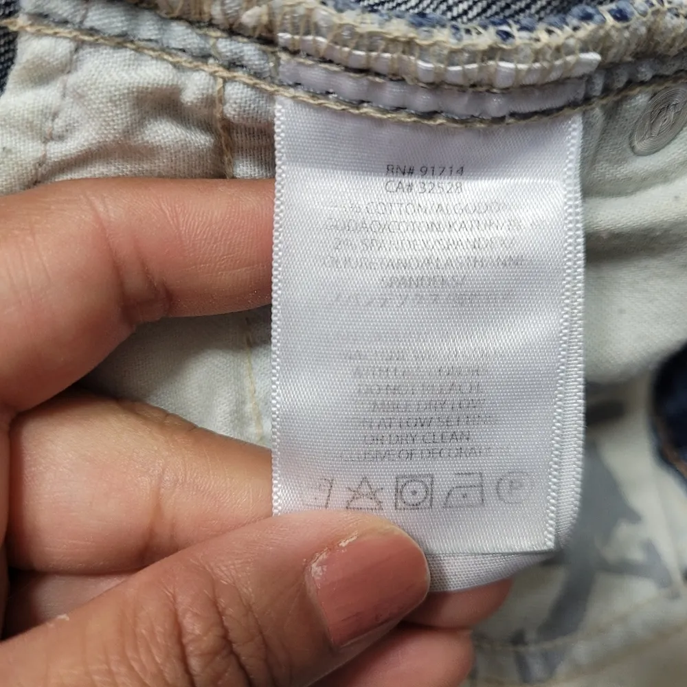 A/X Armani Exchange Women’s Skinny Leg Low Rise Embroidered Jeans Size 0 - Image 10