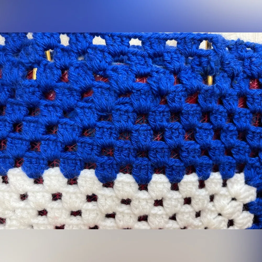 Womens Handmade Crochet/motif Knit granny square chic Granny - Image 13